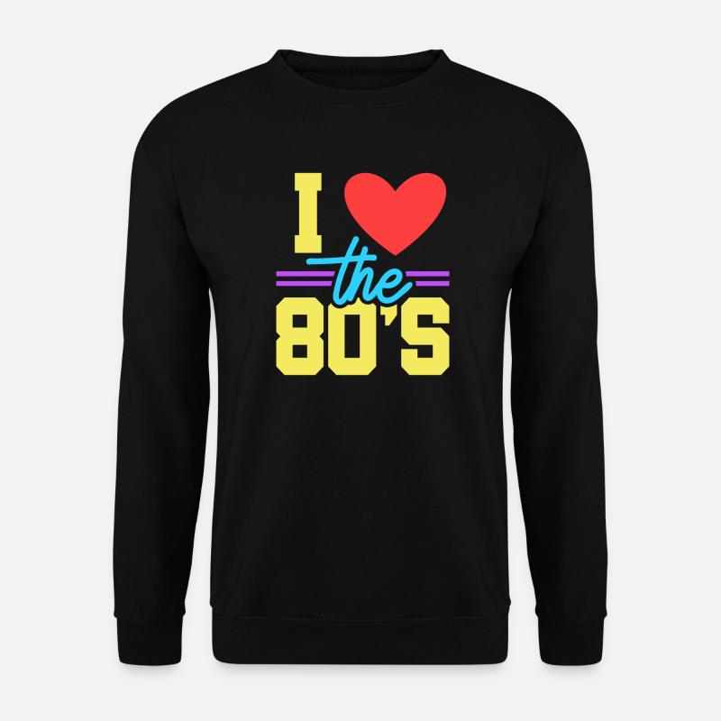 80er Achtziger - Unisex Pullover - Schwarz