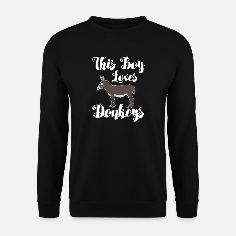 Donkey - This Boy Loves Donkeys - Unisex Sweatshirt - black