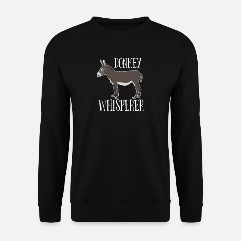 Esel - Eselflüsterer - Unisex Pullover - Schwarz