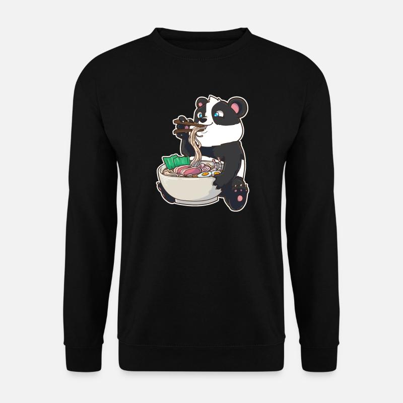 Ramen Panda - Unisex Pullover - Schwarz
