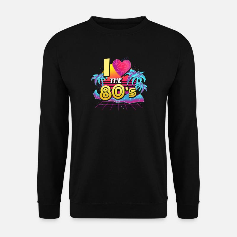 80er Achtziger - Unisex Pullover - Schwarz