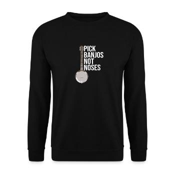 Banjo - Pick Banjos Not Noses - Sweat-shirt Unisexe - noir - Devant - Alina (178cm) & Michal (187cm)