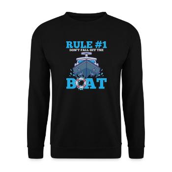 Boat - Unisex Sweatshirt - black - Front - Alina (178cm) & Michal (187cm)