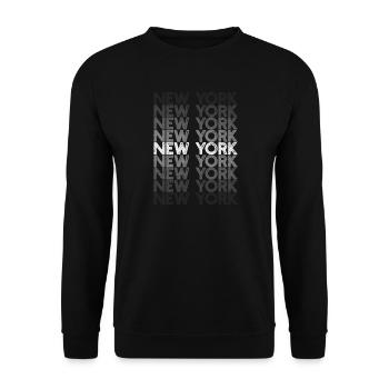 New York - Sweat-shirt Unisexe - noir - Devant - Alina (178cm) & Michal (187cm)