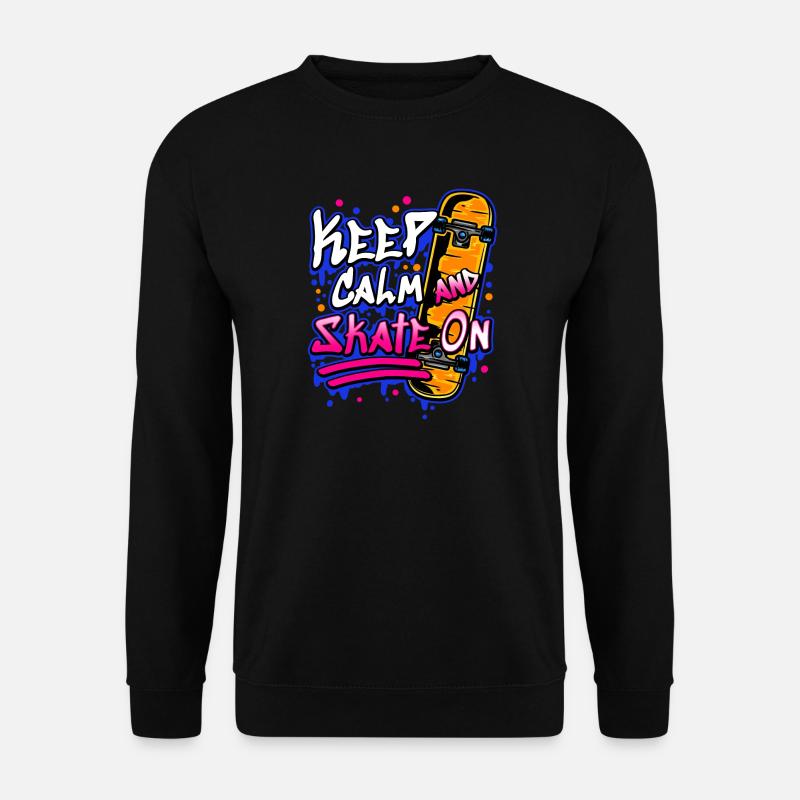 Skateboarder Skateboard - Unisex Pullover - Schwarz
