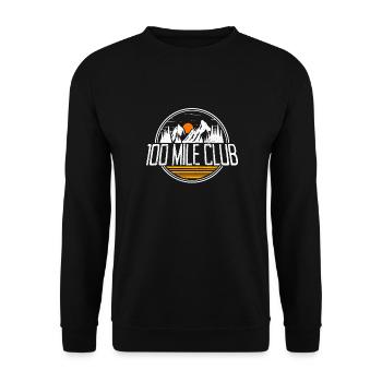100 Mile Club trail run ultra trail running runner - Unisex Sweatshirt - black - Front - Alina (178cm) & Michal (187cm)