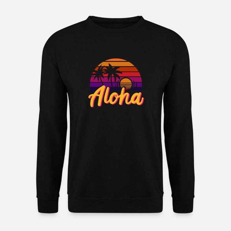 Hawaii Sommer Aloha - Unisex Pullover - Schwarz
