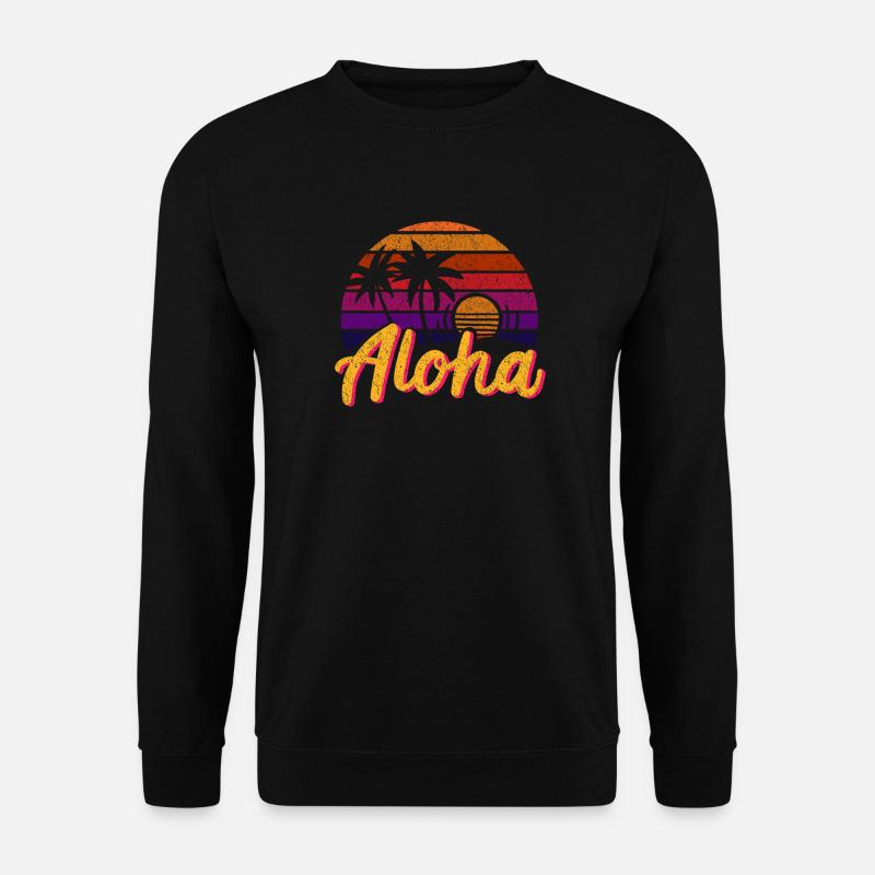 Aloha Retro - Unisex Pullover - Schwarz
