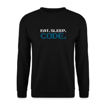 Code de programmation informatique - Sweat-shirt Unisexe - noir - Devant - Alina (178cm) & Michal (187cm)