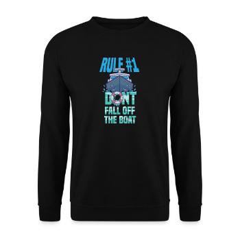 Boat Humor - Unisex Sweatshirt - black - Front - Alina (178cm) & Michal (187cm)