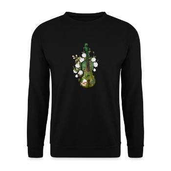 Wunderbare Geige - Unisex Pullover - Schwarz - Vorne - Alina (178cm) & Michal (187cm)