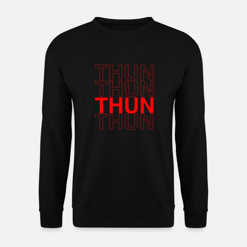 THUN Design - Red Calligraphy - Unisex Sweatshirt - black