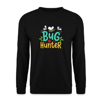 Marienkäfer Insektenfänger Entomologe - Unisex Pullover - Schwarz - Vorne - Alina (178cm) & Michal (187cm)