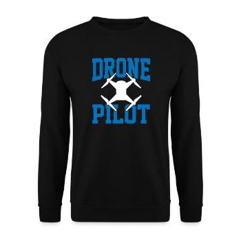 Drone pilot - Unisex Sweatshirt - black - Front - Alina (178cm) & Michal (187cm)