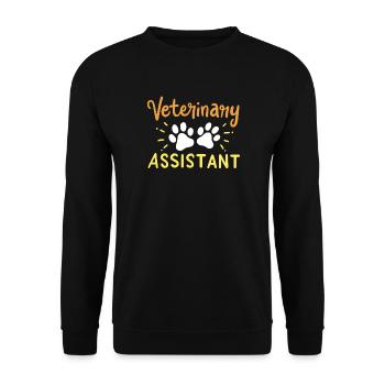 Tierarzthelfer Vet Tech - Unisex Pullover - Schwarz - Vorne - Alina (178cm) & Michal (187cm)
