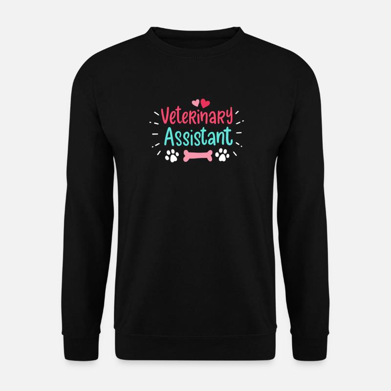 Tierarzthelfer Tiermedizin - Unisex Pullover - Schwarz