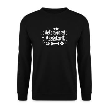Veterinary Assistant Veterinary Medicine - Unisex Sweatshirt - black - Front - Alina (178cm) & Michal (187cm)