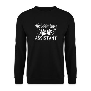 Tierarzthelfer Vet Tech - Unisex Pullover - Schwarz - Vorne - Alina (178cm) & Michal (187cm)