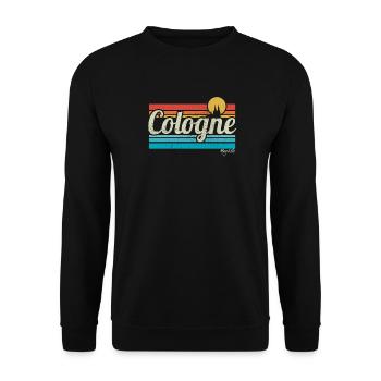 Cologne Cologne Retro Vintage Surfer Cologne Carnival - Unisex Sweatshirt - black - Front - Alina (178cm) & Michal (187cm)