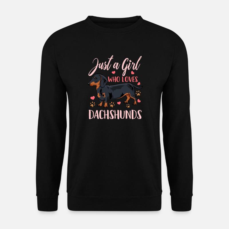 Dackel Dachshund - Unisex Pullover - Schwarz