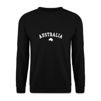Carte des courbes de niveau de l’arc australien - Sweat-shirt Unisexe - noir - Devant - Alina (178cm) & Michal (187cm)