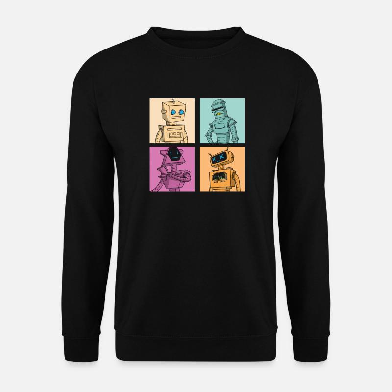 Roboter Robot - Unisex Pullover - Schwarz