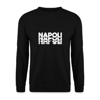 Napoli Naples - Unisex Sweatshirt - black - Front - Alina (178cm) & Michal (187cm)