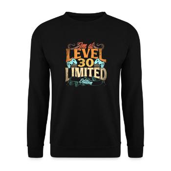 Im At Level 30 Edition Limitée - Sweat-shirt Unisexe - noir - Devant - Alina (178cm) & Michal (187cm)