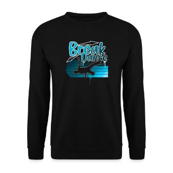 Breakdance - Sweat-shirt Unisexe - noir - Devant - Alina (178cm) & Michal (187cm)