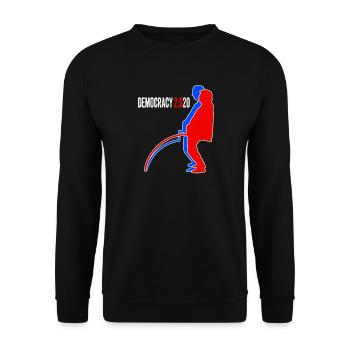 Democracy 2.020 / Election Fraud Or Not? - Unisex Sweatshirt - black - Front - Alina (178cm) & Michal (187cm)
