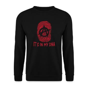Anarchie-Symbol ist es in meinem DNA-Fingerabdruck Anarchie - Unisex Pullover - Schwarz - Vorne - Alina (178cm) & Michal (187cm)