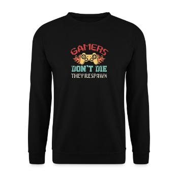 Les joueurs ne réapparaissent pas - Sweat-shirt Unisexe - noir - Devant - Alina (178cm) & Michal (187cm)