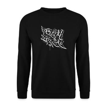 Graffiti de breakdance - Sweat-shirt Unisexe - noir - Devant - Alina (178cm) & Michal (187cm)
