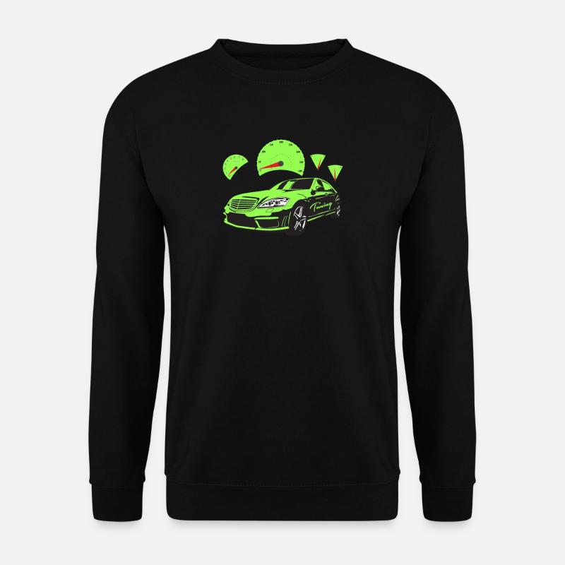 Car Tuning Tacho Auto Automobil Raser PS Rally - Unisex Pullover - Schwarz
