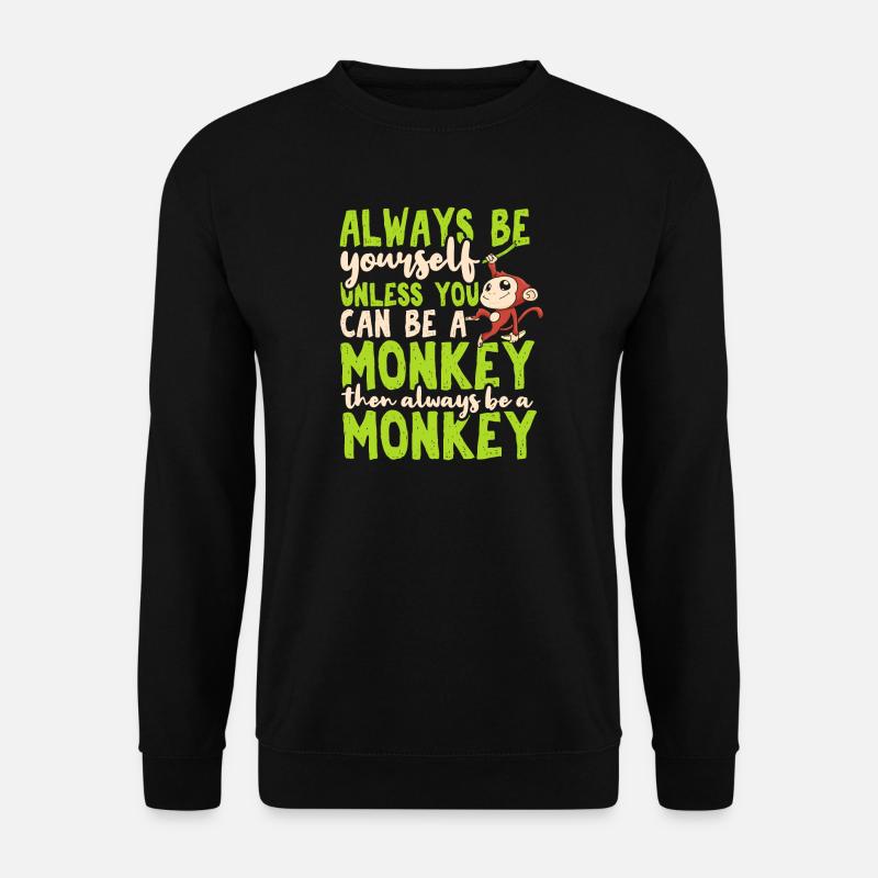 Monkey - Unisex Sweatshirt - black