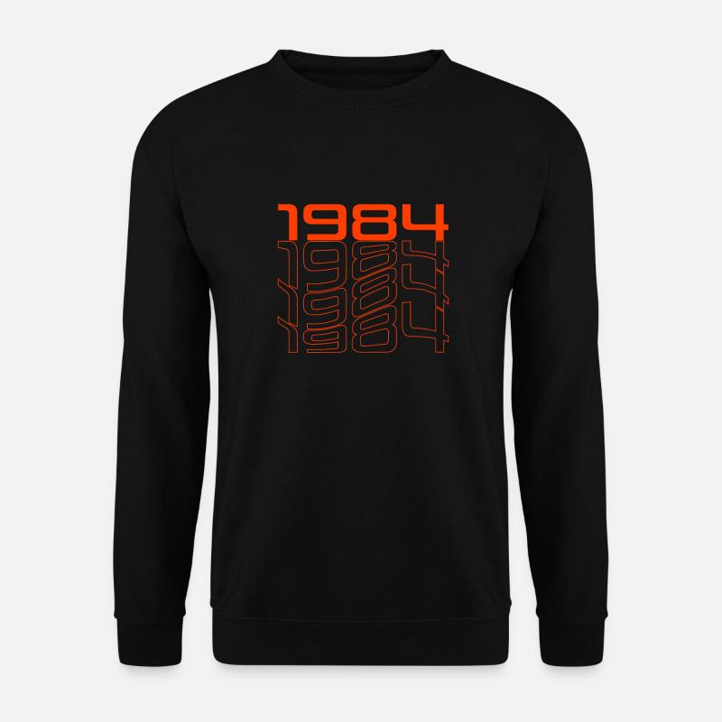 Neon 1984 Retro Line Design - Unisex Sweatshirt - black