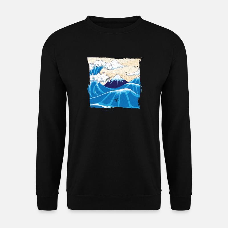 Japanese Big Wave Japan - Unisex Sweatshirt - black