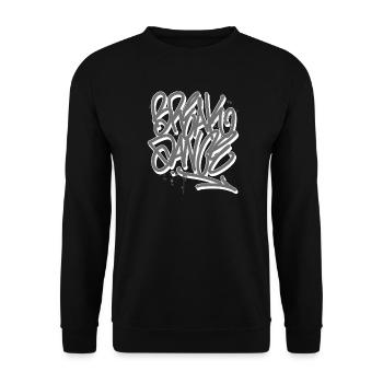 Breakdance Graffiti - Sweat-shirt Unisexe - noir - Devant - Alina (178cm) & Michal (187cm)