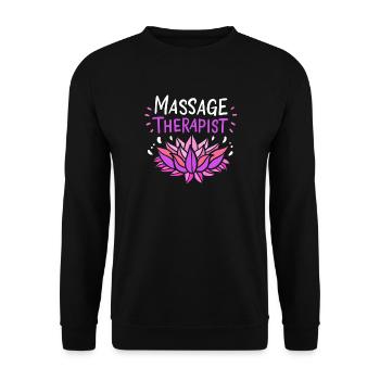 Masseur Massage - Sweat-shirt Unisexe - noir - Devant - Alina (178cm) & Michal (187cm)