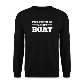 Boating Boating - Unisex Sweatshirt - black - Front - Alina (178cm) & Michal (187cm)