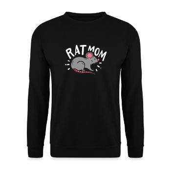 Rat - Unisex Sweatshirt - black - Front - Alina (178cm) & Michal (187cm)