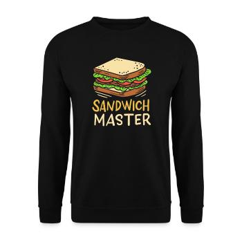 Sandwich - Unisex Sweatshirt - black - Front - Alina (178cm) & Michal (187cm)