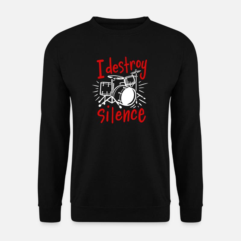 Schlagzeug Schlagzeuger - Unisex Pullover - Schwarz