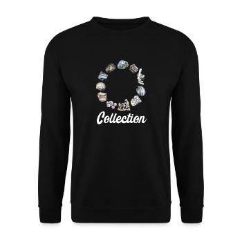 Mineralien Steine Geologie Sammler Mineral Geologe - Unisex Pullover - Schwarz - Vorne - Alina (178cm) & Michal (187cm)