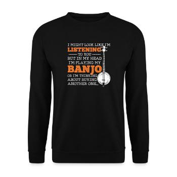 Banjo - Sweat-shirt Unisexe - noir - Devant - Alina (178cm) & Michal (187cm)