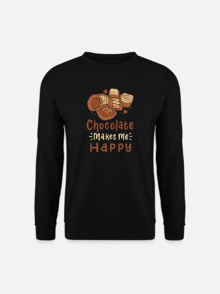 Schokolade Pralinen - Unisex Pullover - Schwarz