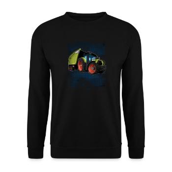 tractor - Unisex Sweatshirt - black - Front - Alina (178cm) & Michal (187cm)