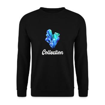 Mineralien Steine Geologie Sammler Mineral Geologe - Unisex Pullover - Schwarz - Vorne - Alina (178cm) & Michal (187cm)