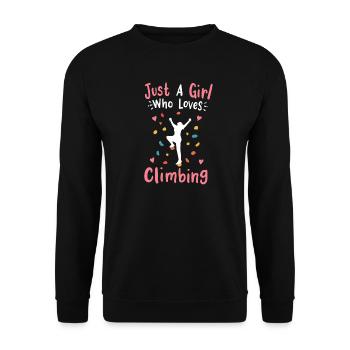 Wandklettern Bouldering - Unisex Pullover - Schwarz - Vorne - Alina (178cm) & Michal (187cm)