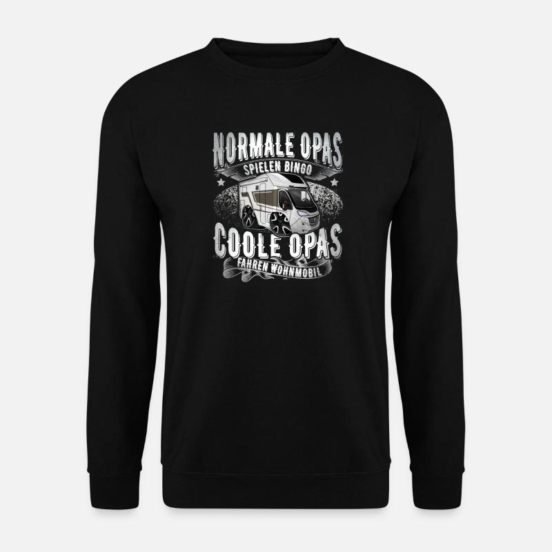 Camping Campen Opa - Unisex Pullover - Schwarz